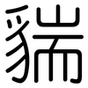 貒: Gerundet