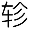 轸: Gerundet