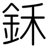 鉌: Gerundet