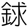 銶: Gerundet