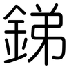 銻: Gerundet 銻: Gerundet