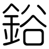 鋊: Gerundet