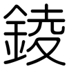 錂: Gerundet 錂: Gerundet