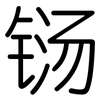 铴: Gerundet