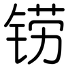 铹: Gerundet
