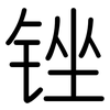 锉: Gerundet