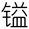 镒: Gerundet