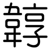 韕: Gerundet 韕: Gerundet