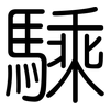 騬: Gerundet