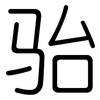 骀: Gerundet