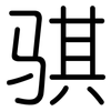 骐: Gerundet